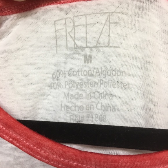 Freeze | Red Wine & Blue Baseball Tee For July 4th - Picture 4 of 8